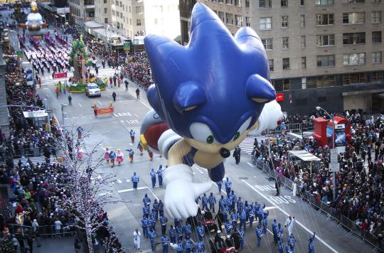 Parade balon animasi Macy's Thanksgiving Day