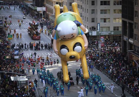 Parade balon animasi Macy's Thanksgiving Day
