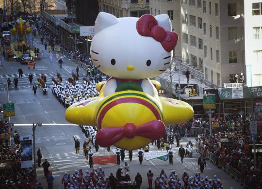 Parade balon animasi Macy's Thanksgiving Day