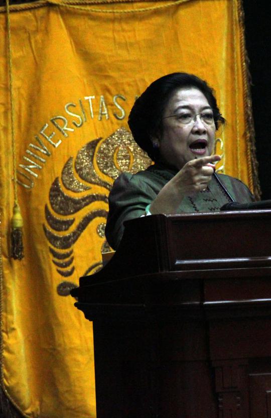 Kuliah umum Jokowi dan Megawati di Kampus UI Salemba