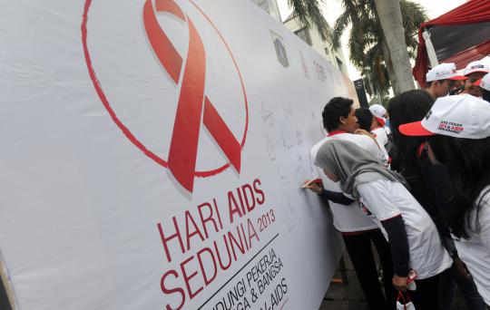 Beragam kegiatan peringati Hari AIDS Sedunia di Jalan MH Thamrin