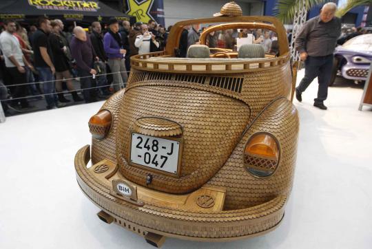 Uniknya mobil VW kayu di Essen Motor Show Jerman