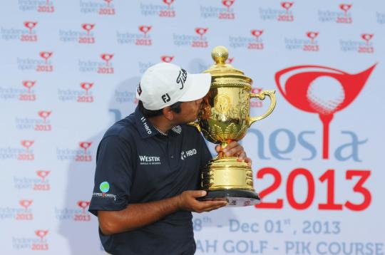 Pegolf India, Gaganjeet Bhullar sabet piala Indonesia Open 2013