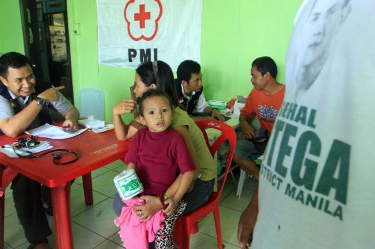 Ini posko kesehatan PMI untuk korban Topan Haiyan di Filipina