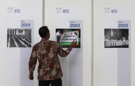 Himpunan tani Korea dan India demo di Bali tuntut pembubaran WTO