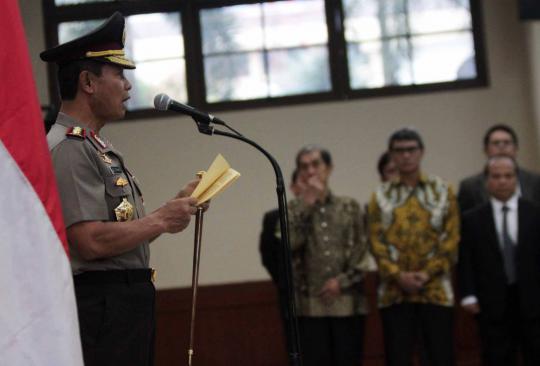 Kapolri Sutarman lantik Kabareskrim Polri dan Kapolda Jabar