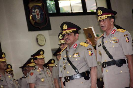 Kapolri Sutarman lantik Kabareskrim Polri dan Kapolda Jabar