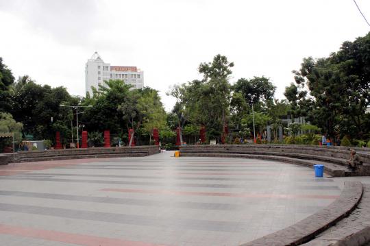 Ini Taman Bungkul Surabaya, taman terbaik di Asia