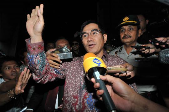 Ketua MK Hamdan Zoelva 'bisu' komentar usai diperiksa KPK