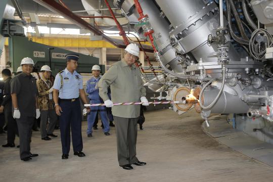 Presiden SBY resmikan pabrik baja Krakatau Posco