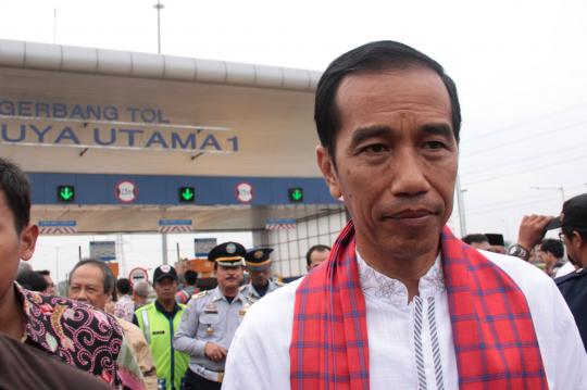 Jokowi dan Menteri PU Djoko Kirmanto resmikan JORR W2 Utara