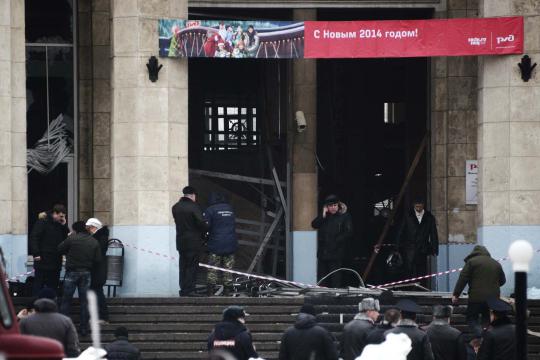 Serangan bom di stasiun kereta di Rusia tewaskan 13 orang