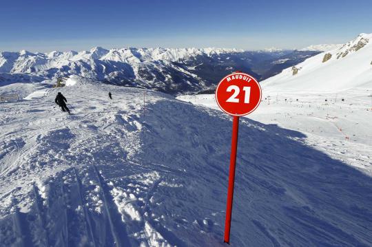 Ini lereng salju Meribel, lokasi M Schumacher kecelakaan ski