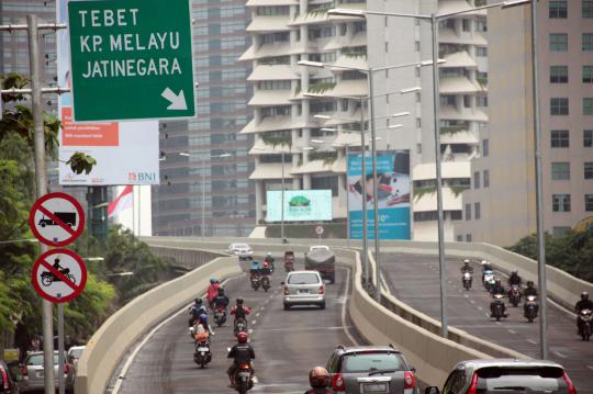 JLNT Tanah Abang-Kampung Melayu diserbu pemotor