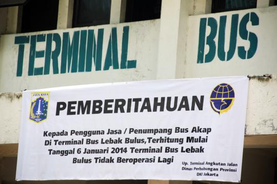 6 Januari, Terminal Lebak Bulus tak beroperasi lagi