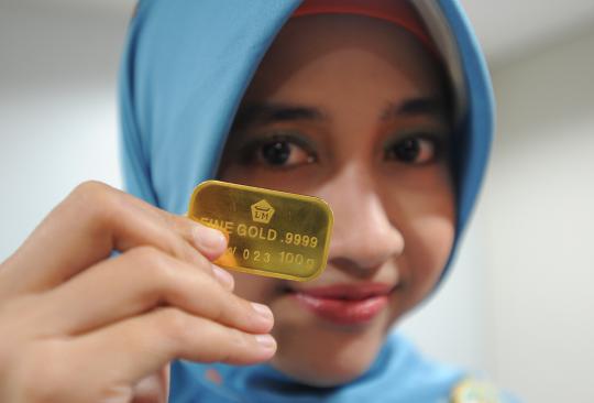 Harga emas Antam merosot Rp 3.000 per gram