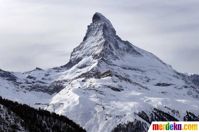 Foto Nasib pemukiman di kaki Gunung Matterhorn saat  