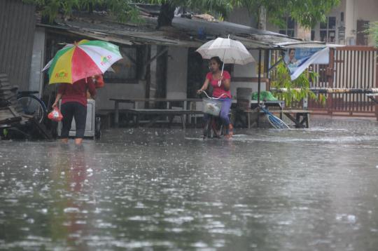 Ketika kawasan Cempaka Putih tergenang banjir