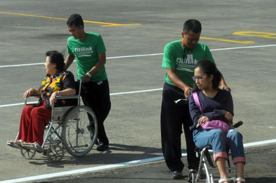 Penerbangan perdana Citilink di Bandara Halim Perdanakusuma