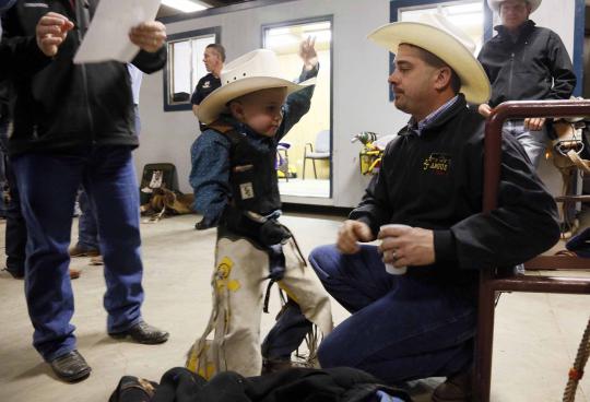 Aksi koboi cilik di National Western Stock Show ke-108