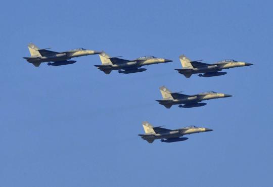 Aksi manuver armada pesawat tempur terbaru buatan Taiwan