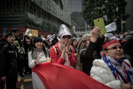 Para TKI di Hong Kong unjuk rasa tuntut keadilan bagi Erwiana