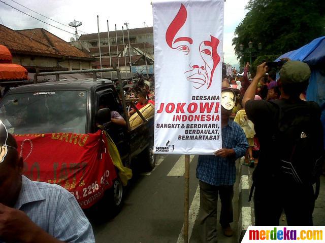 Foto : Dukung Jokowi nyapres, warga Yogyakarta pawai di 