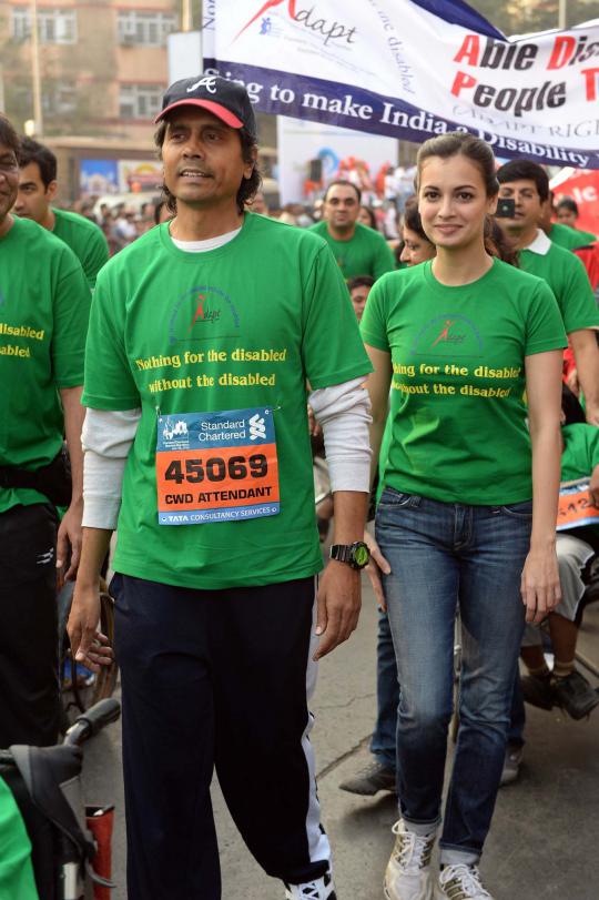 Saat selebriti Bollywood ikuti lomba maraton di Mumbai