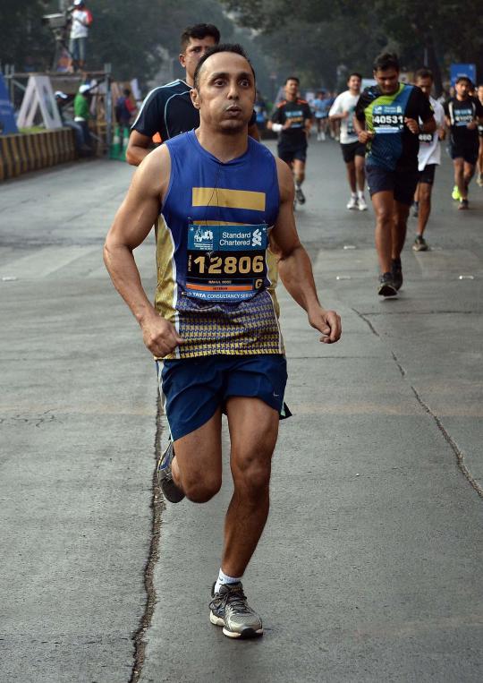 Saat selebriti Bollywood ikuti lomba maraton di Mumbai