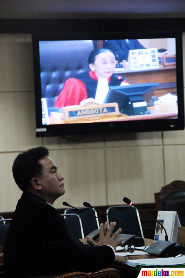 Foto : Yusril hadiri sidang perdana uji materi UU Pilpres 