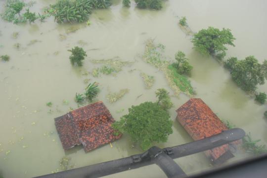 Pantauan udara genangan banjir lumpuhkan Pantura, Demak-Pati