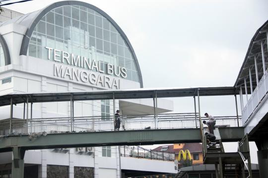 Melihat kondisi Terminal Manggarai saat direvitalisasi
