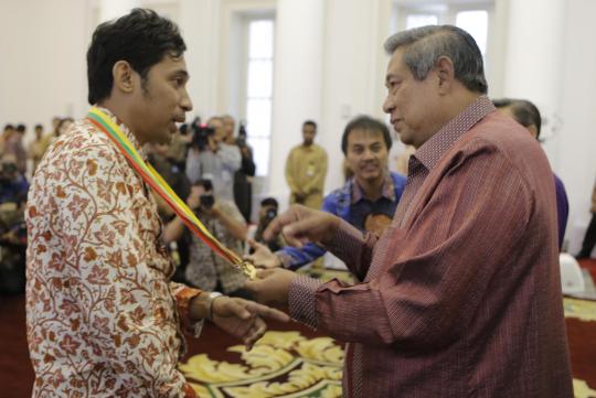 Presiden SBY terima kunjungan atlet difabel di Istana Bogor