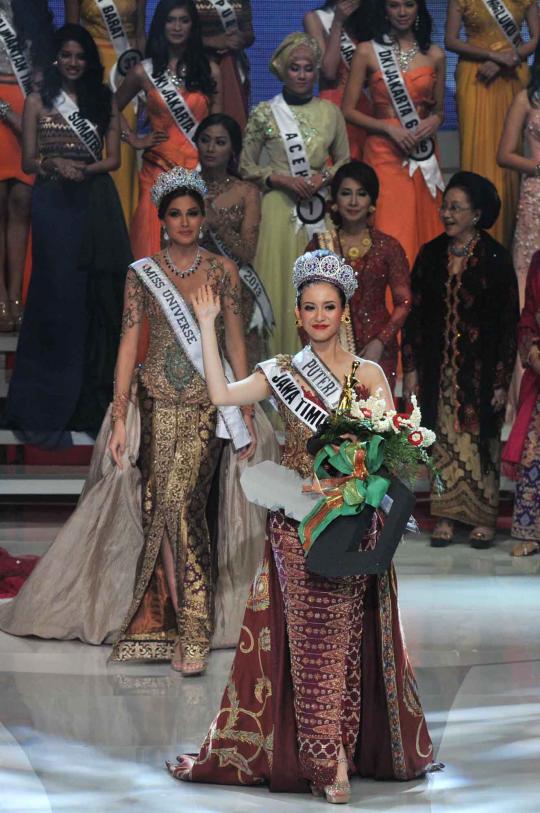 Elvira Devinamira raih mahkota Puteri Indonesia 2014