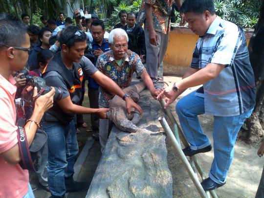 Ini Komodo Dragon yang mati di Kebun Binatang Surabaya