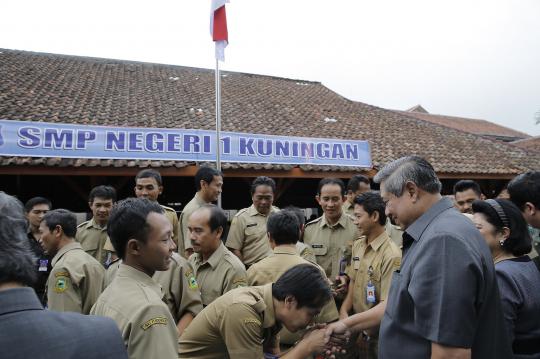 Presiden SBY kunjungi SMP Negeri 1 Kuningan