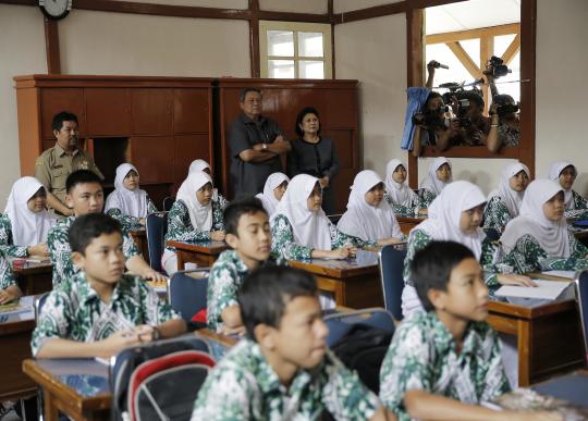 Presiden SBY kunjungi SMP Negeri 1 Kuningan