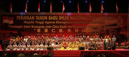 Presiden SBY dan Ibu Ani hadiri Imlek di Senayan