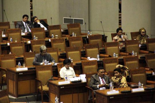 Beginilah suasana Rapat Paripurna DPR yang absen anggota