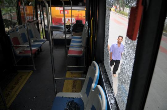 Ini kondisi 4 BKTB yang diamuk puluhan sopir angkot