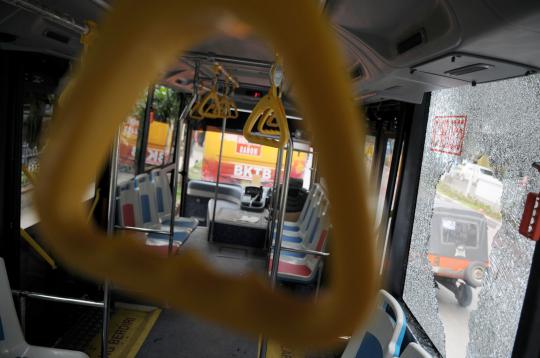 Ini kondisi 4 BKTB yang diamuk puluhan sopir angkot