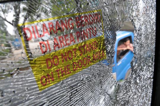 Ini kondisi 4 BKTB yang diamuk puluhan sopir angkot