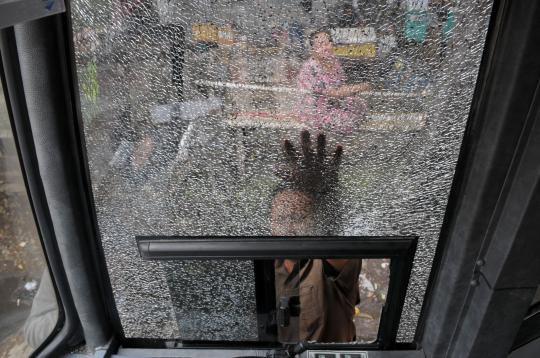 Ini kondisi 4 BKTB yang diamuk puluhan sopir angkot