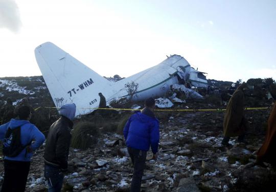 Kecelakaan pesawat militer Aljazair tewaskan 77 penumpang
