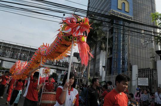 Ekstremnya perayaan Cap Go Meh di Jalan Gajah Mada