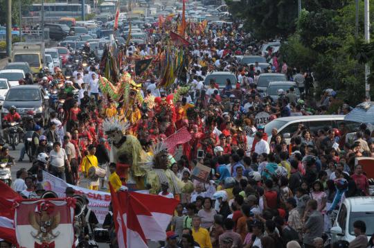 Ekstremnya perayaan Cap Go Meh di Jalan Gajah Mada