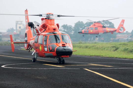 2 Helikopter baru Basarnas seharga Rp 370 M tiba di Pondok Cabe