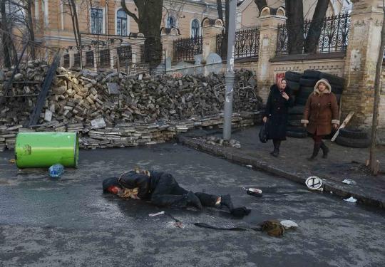 21 Orang tewas dalam bentrokan panas antipemerintah di Ukraina