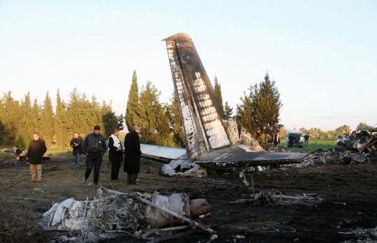 Pesawat militer Libya jatuh di Tunisia, seluruh penumpang tewas