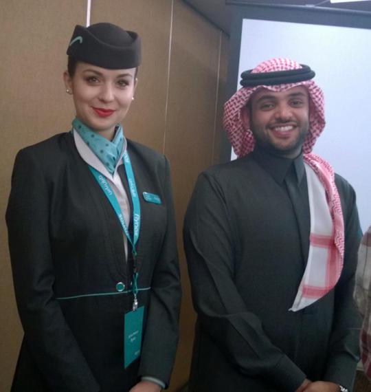 Pramugari cantik Flynas siap layani penumpang Jakarta-Jeddah